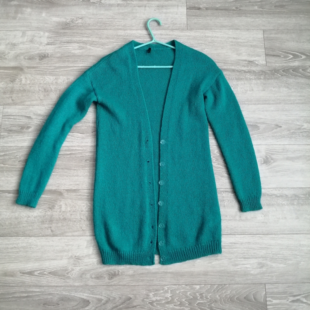 COPY - Benetton teal cardigan